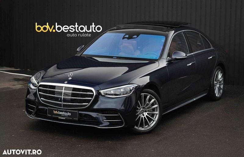 Culoarealbastru Utilizat 2022 Mercedes S580 Berlinǎ | 79.990 EUR - Imagine 1/4