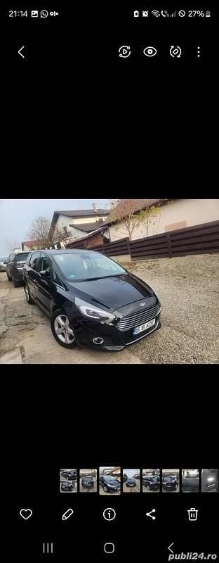 Second-hand Ford S-MAX Titanium 180 CP (132 kW) 2017 Negru Monovolum