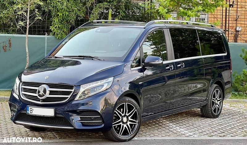 Culoarealbastru Utilizat 2018 Mercedes V250 Avantgarde Monovolum | 47.500 EUR (Preț OK) - Imagine 1/4