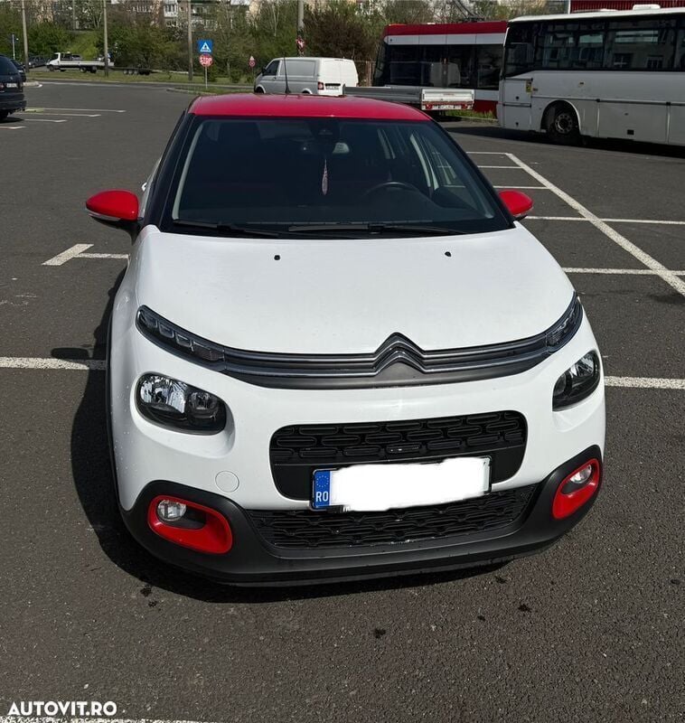 Alb Utilizat 2019 Citroën C3 PureTech Hatchback | 8.550 EUR (Preț OK) - Imagine 1/4