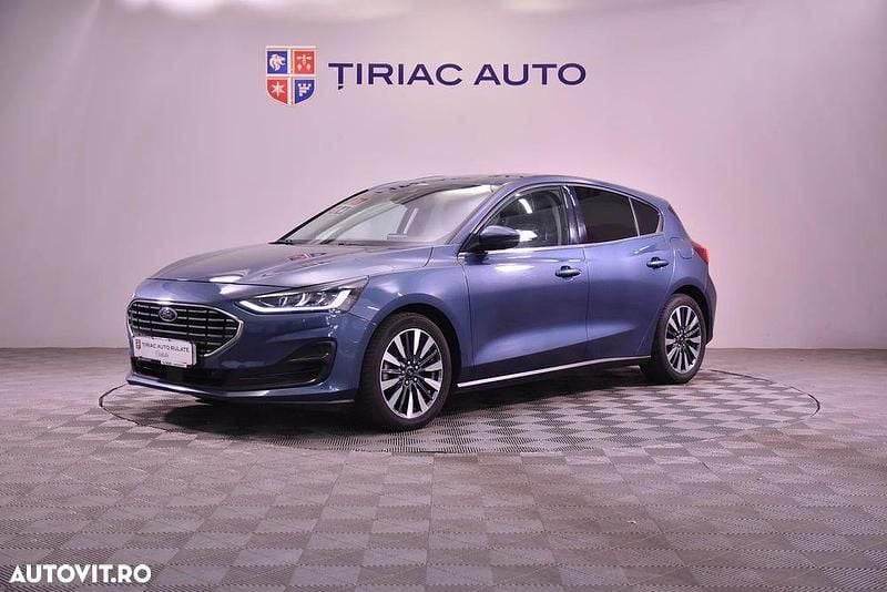 Culoarealbastru Utilizat 2022 Ford Focus Titanium Hatchback | 13.750 EUR (Preț OK) - Imagine 1/4
