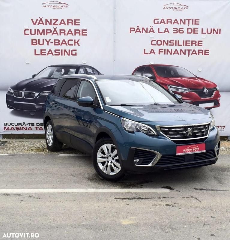 Culoarealbastru Utilizat 2018 Peugeot 5008 Allure Monovolum | 12.950 EUR (Preț bun) - Imagine 1/4