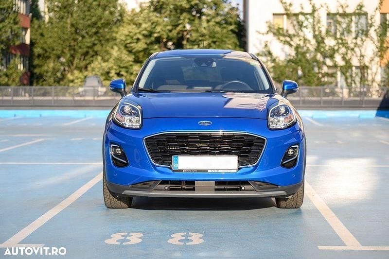 Culoarealbastru Utilizat 2022 Ford Puma Titanium SUV | 18.300 EUR (Preț OK) - Imagine 1/4