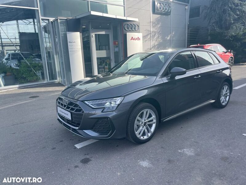 Gri Nouă 2024 Audi A3 Sportback S-Line Hatchback | 40.490 EUR - Imagine 1/4