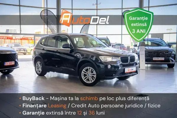 Negru Utilizat 2016 BMW X3 SUV | 14.499 EUR (Super Preț) - Imagine 1/4