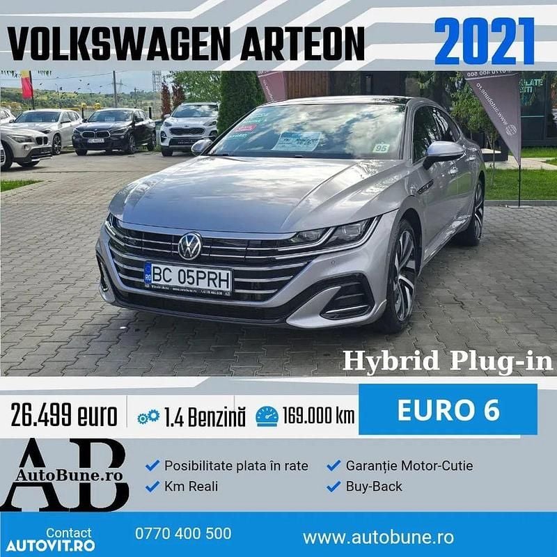 Gri Utilizat 2021 VW Arteon R-line Berlinǎ | 26.499 EUR (Preț OK) - Imagine 1/4