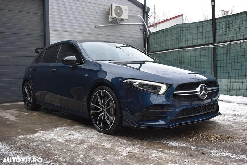 Culoarealbastru Utilizat 2019 Mercedes A35 AMG AMG Hatchback | 27.950 EUR - Imagine 1/4