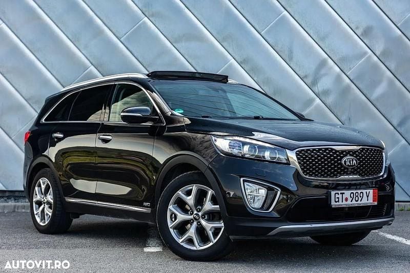 Negru Utilizat 2015 Kia Sorento GT-Line SUV | 13.300 EUR (Super Preț) - Imagine 1/4
