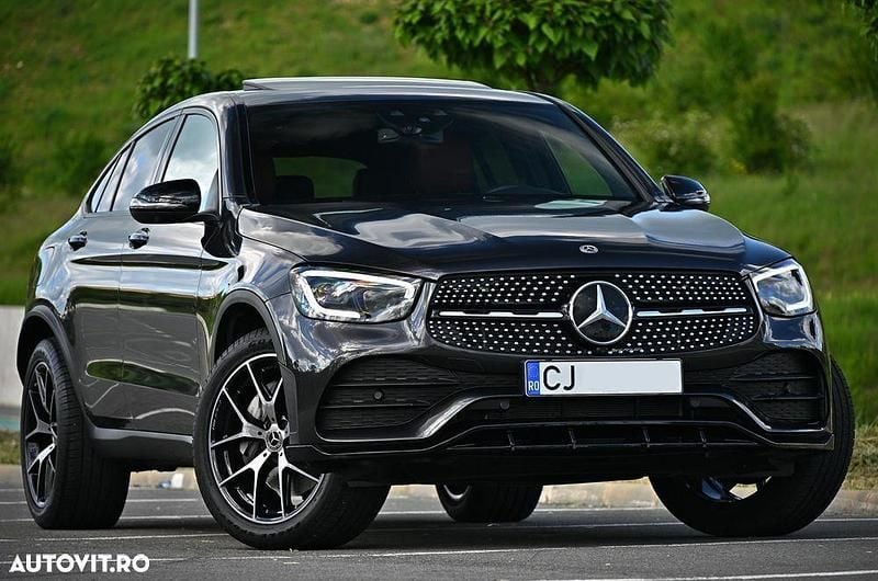 Gri Utilizat 2020 Mercedes GLC300 AMG line Coupe | 40.000 EUR - Imagine 1/4