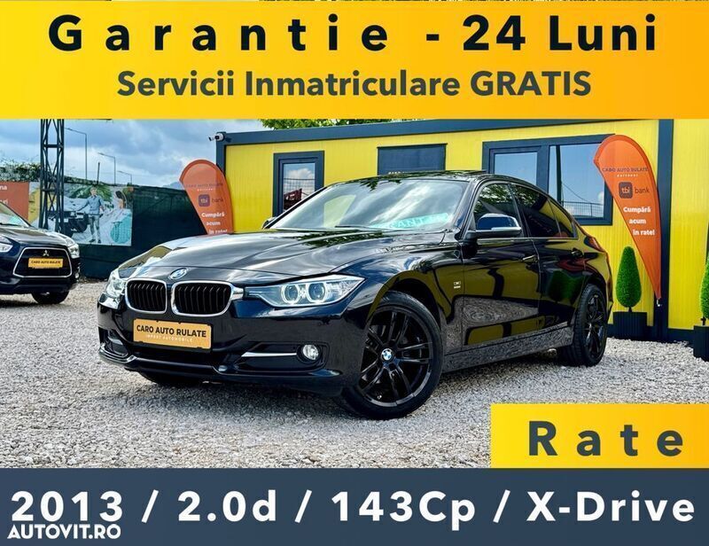 Negru Utilizat 2013 BMW 318 Berlinǎ | 11.490 EUR (Preț OK) - Imagine 1/4