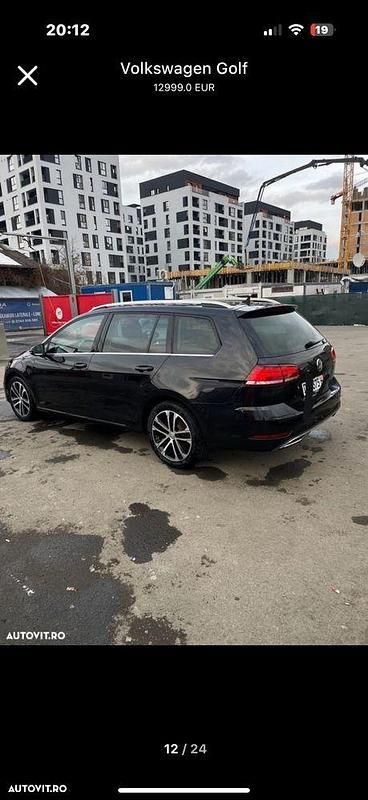 Culoarenegru Utilizat 2018 VW Golf VII Highline Break | 10.800 EUR (Preț OK) - Imagine 1/4