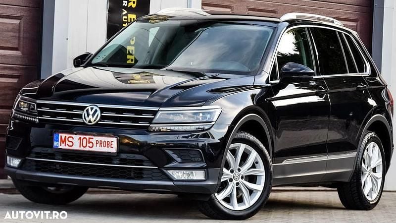 Culoarenegru Utilizat 2016 VW Tiguan Highline SUV | 18.300 EUR (Scump) - Imagine 1/4