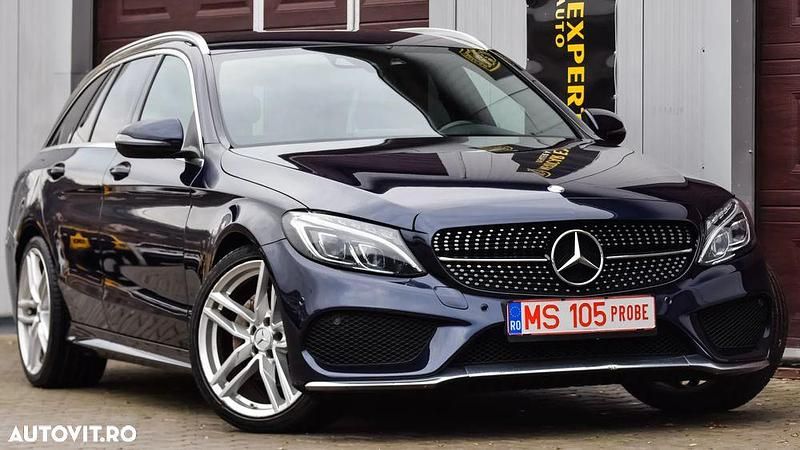 Second-hand Mercedes C220 AMG line 170 CP (125 kW) 2015 Culoarealbastru Break