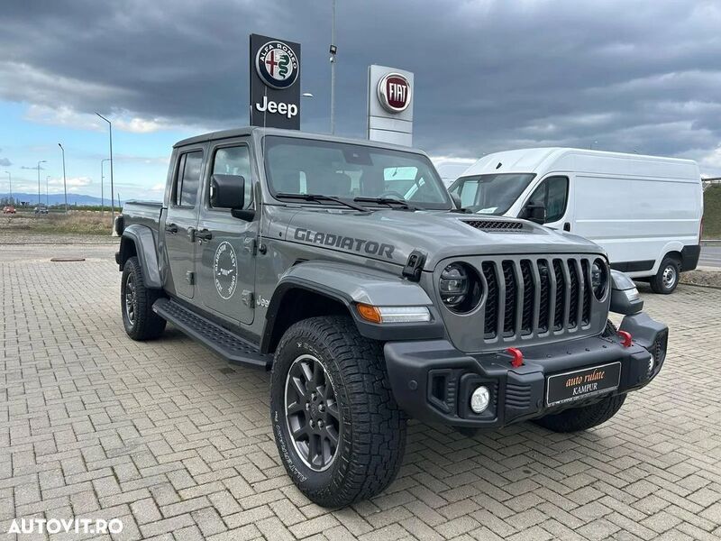 Gri Utilizat 2022 Jeep Gladiator Overland SUV | 67.518 EUR - Imagine 1/4