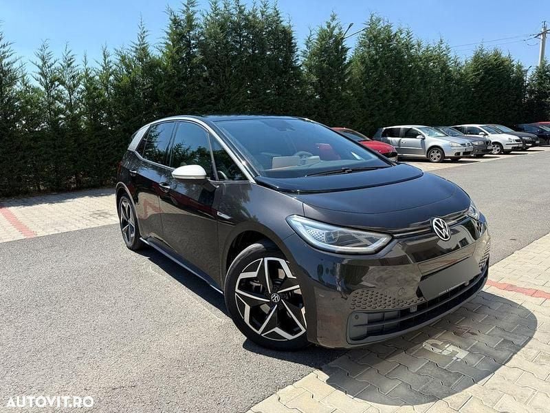 Negru Utilizat 2020 VW ID.3 Pro Performance Hatchback | 19.800 EUR - Imagine 1/4