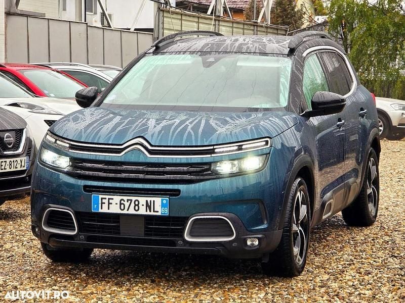 Culoarealbastru Utilizat 2020 Citroën C5 Aircross PureTech SUV | 15.999 EUR (Preț bun) - Imagine 1/4