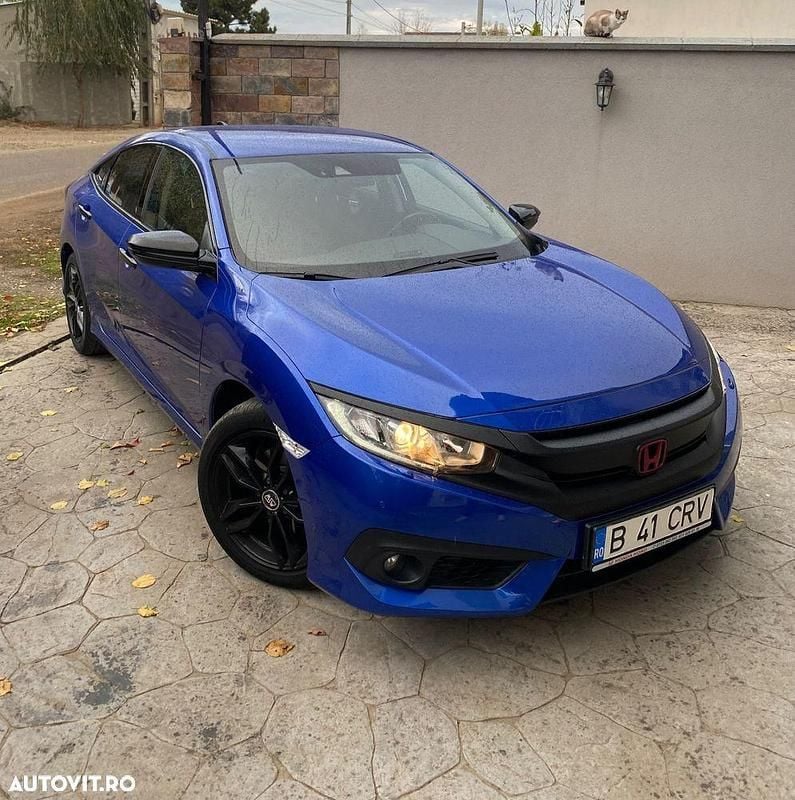Culoarealbastru Utilizat 2017 Honda Civic Sport Hatchback | 15.100 EUR (Preț OK) - Imagine 1/4