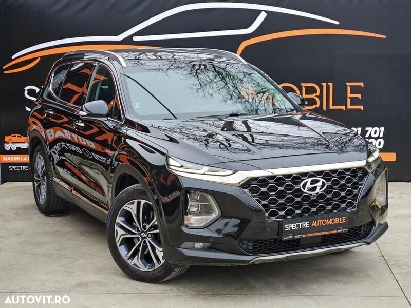 Negru Utilizat 2019 Hyundai Santa Fe Premium SUV | 23.490 EUR (Preț OK) - Imagine 1/4