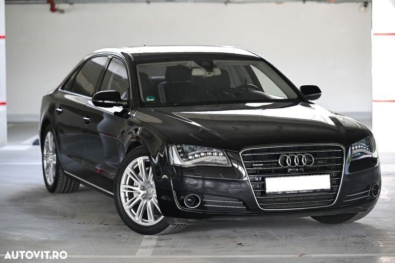 Negru Utilizat 2013 Audi A8L Berlinǎ | 35.000 EUR (Preț bun) - Imagine 1/4