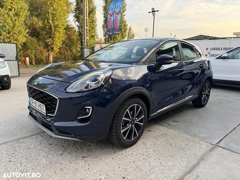 Culoarealbastru Utilizat 2021 Ford Puma Gen-E Titanium SUV | 10.790 EUR (Preț bun) - Imagine 1/4