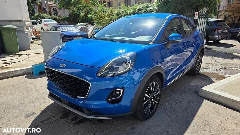 Culoarealbastru Utilizat 2022 Ford Puma Gen-E Titanium SUV | 16.300 EUR (Preț OK) - Imagine 1/4