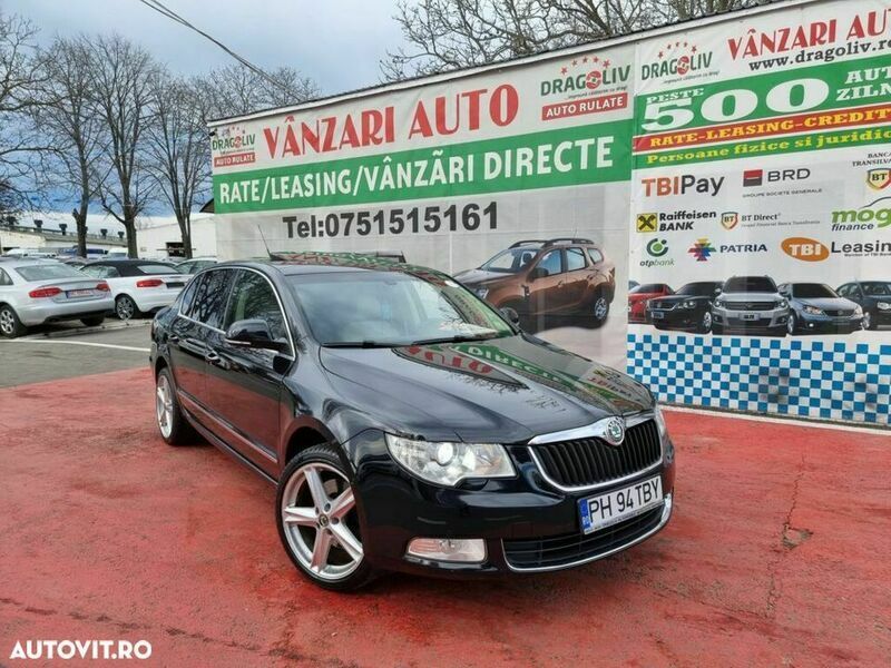 Second-hand Skoda Superb 160 CP (117 kW) 2009 Negru Berlinǎ