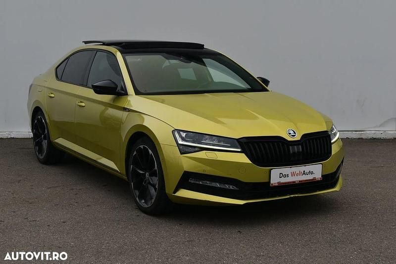 Second-hand Skoda Superb SportLine 272 CP (200 kW) 2020 Galbeuriu Berlinǎ