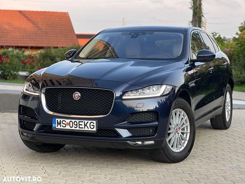 Culoarealbastru Utilizat 2017 Jaguar F-Pace Prestige SUV | 22.400 EUR (Scump) - Imagine 1/4