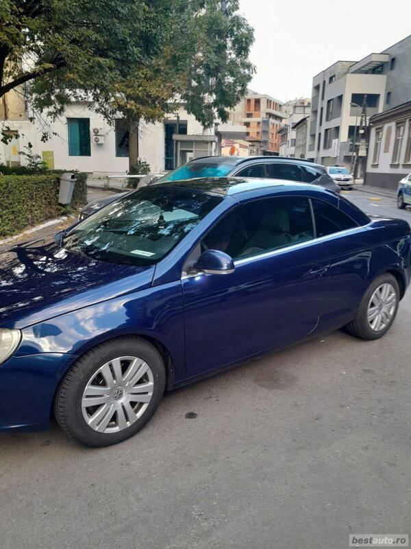 Second-hand VW Eos 103 CP (75 kW) 2006 Albastru Cabrio