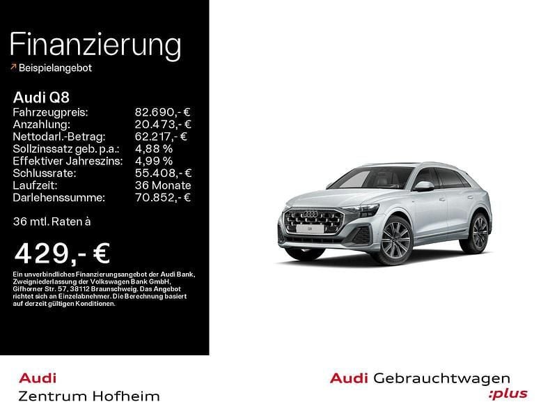 Utilizat 2025 Audi Q8 S-Line SUV | 87.902 EUR (Puțin scump) - Imagine 1/1