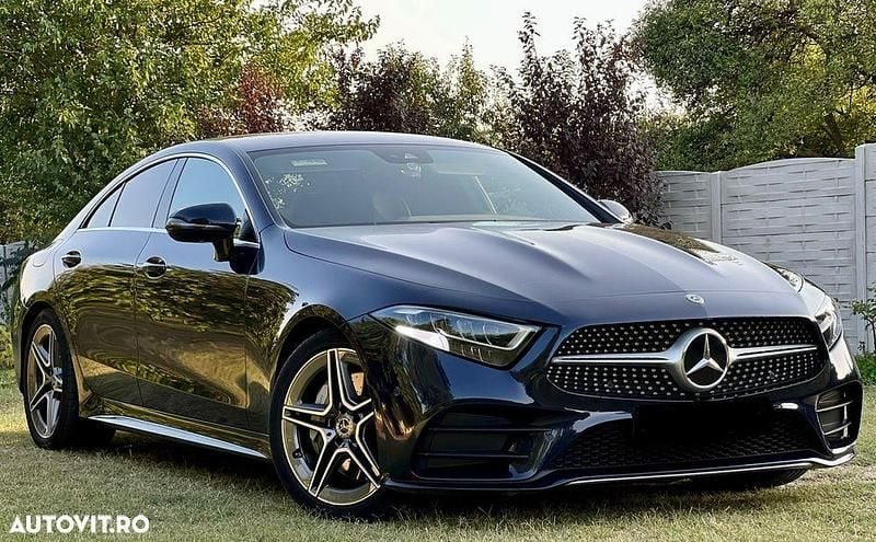 Culoarealbastru Utilizat 2021 Mercedes CLS350 AMG line Berlinǎ | 45.900 EUR (Preț OK) - Imagine 1/4