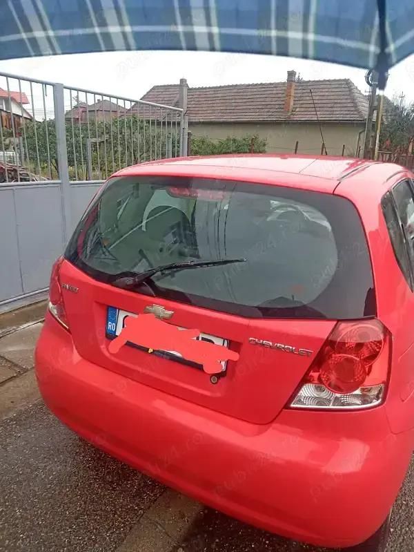 Rosu Utilizat 2008 Chevrolet Aveo Hatchback | 1.200 EUR (Preț bun) - Imagine 1/4