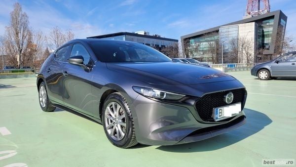 Gri Utilizat 2019 Mazda 3 Hatchback | 15.000 EUR (Preț bun) - Imagine 1/4