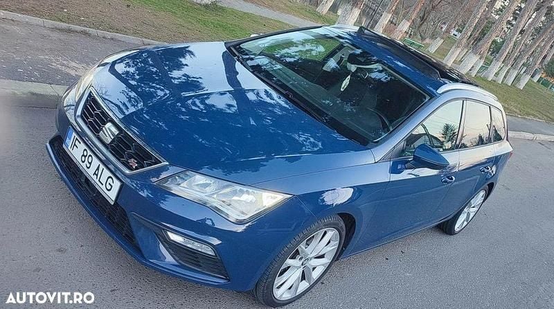 Culoarealbastru Utilizat 2019 Seat Leon ST FR Break | 12.980 EUR (Preț OK) - Imagine 1/4