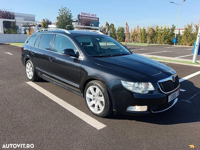 Culoarenegru Utilizat 2010 Skoda Superb Elegance Break | 5.499 EUR (Preț OK) - Imagine 1/4