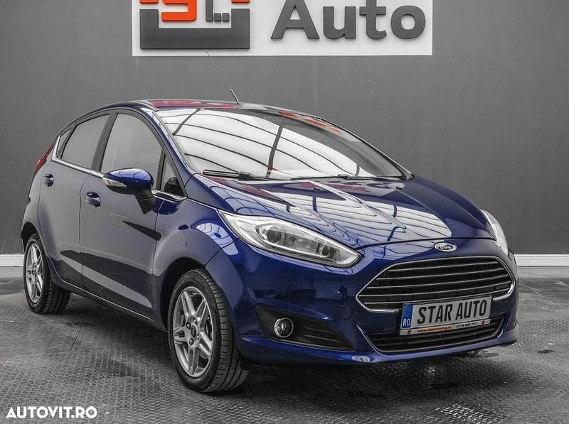 Second-hand Ford Fiesta Titanium 100 CP (73 kW) 2015 Culoarealbastru Hatchback
