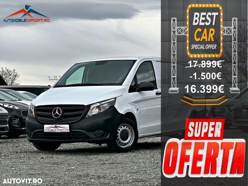 Alb Utilizat 2021 Mercedes Vito Monovolum | 16.399 EUR (Super Preț) - Imagine 1/4