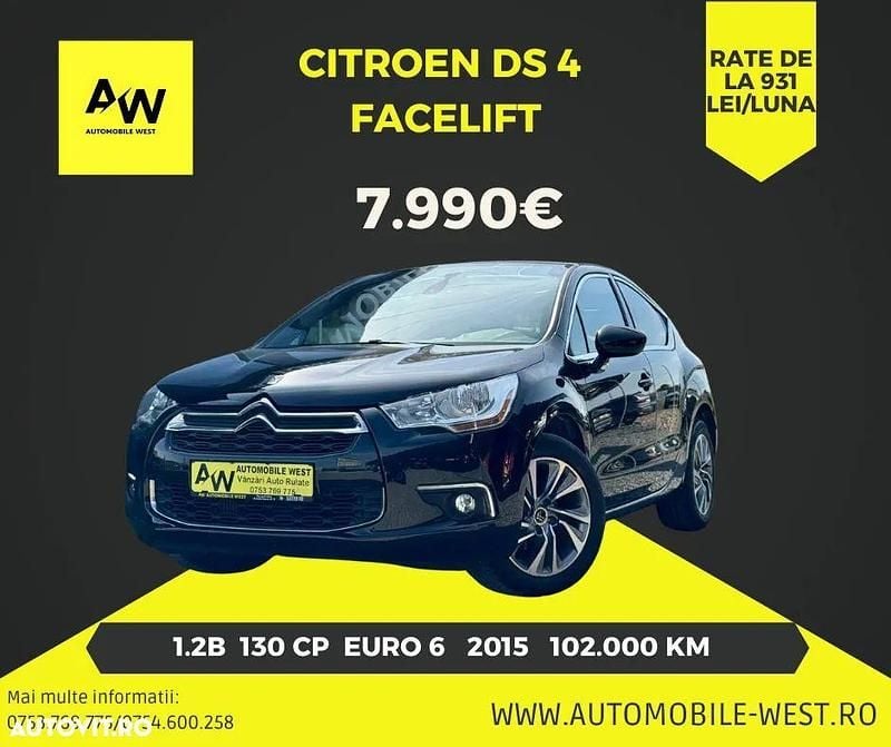 Culoarenegru Utilizat 2015 Citroën DS4 Urban Show Hatchback | 7.990 EUR - Imagine 1/4
