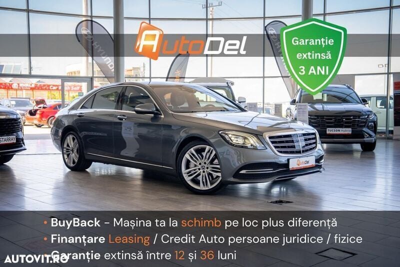 Gri Utilizat 2018 Mercedes S450 Berlinǎ | 44.999 EUR - Imagine 1/4