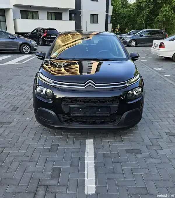 Negru Utilizat 2019 Citroën C3 Hatchback | 6.990 EUR (Puțin scump) - Imagine 1/4