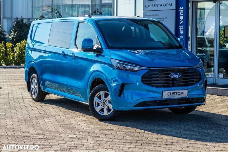 Albastru Utilizat 2024 Ford Transit Custom Limited Monovolum | 43.812 EUR - Imagine 1/4