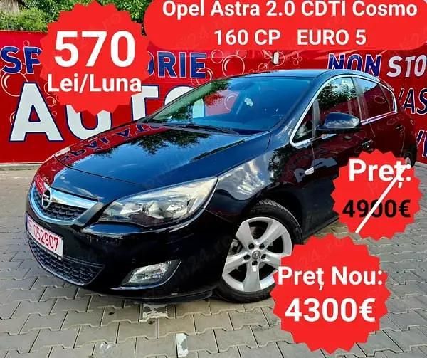 Negru Utilizat 2010 Opel Astra Cosmo Hatchback | 4.300 EUR (Preț OK) - Imagine 1/4