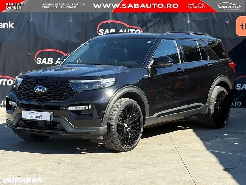 Culoarenegru Utilizat 2021 Ford Explorer ST-Line SUV | 45.999 EUR (Preț OK) - Imagine 1/4