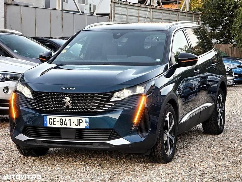 Culoarealbastru Utilizat 2022 Peugeot 5008 GT Monovolum | 21.599 EUR (Preț OK) - Imagine 1/4