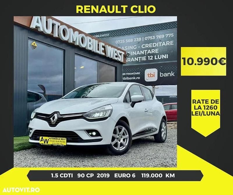 Culoarealb Utilizat 2019 Renault Clio IV Intens | 10.990 EUR (Puțin scump) - Imagine 1/4