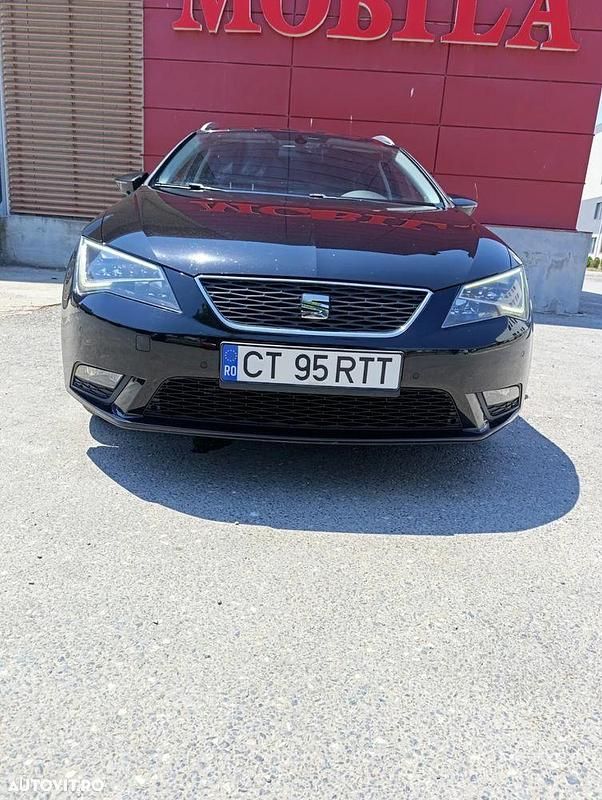 Negru Utilizat 2015 Seat Leon ST Reference Break | 5.500 EUR - Imagine 1/4