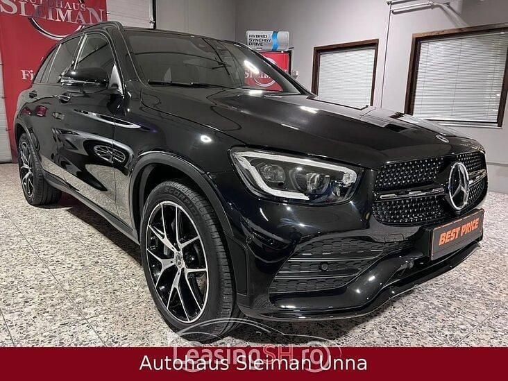 Negru Utilizat 2021 Mercedes GLC300 AMG line SUV | 59.054 EUR (Scump) - Imagine 1/4