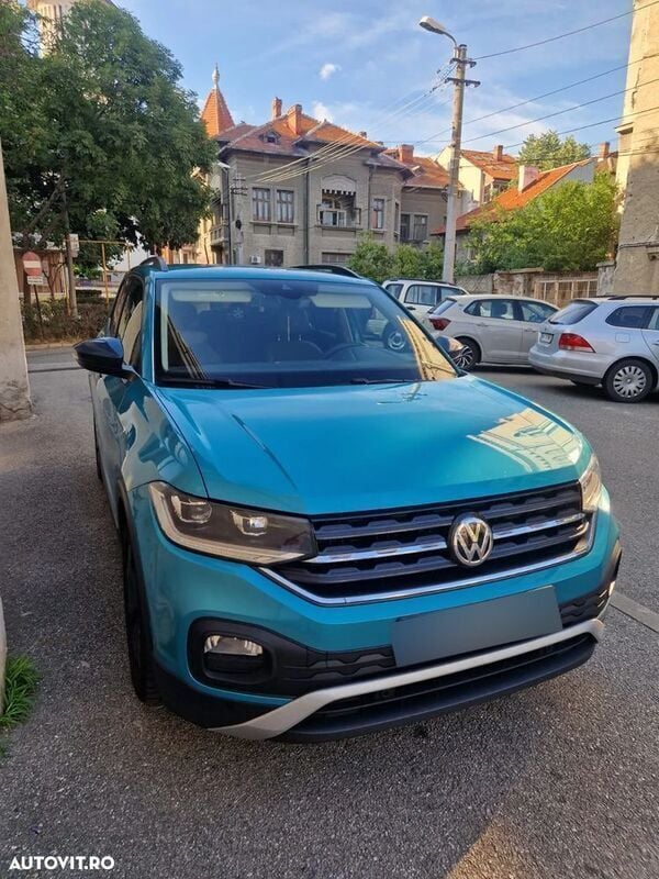 Verde Utilizat 2019 VW T-Cross Style SUV | 16.800 EUR (Preț bun) - Imagine 1/4