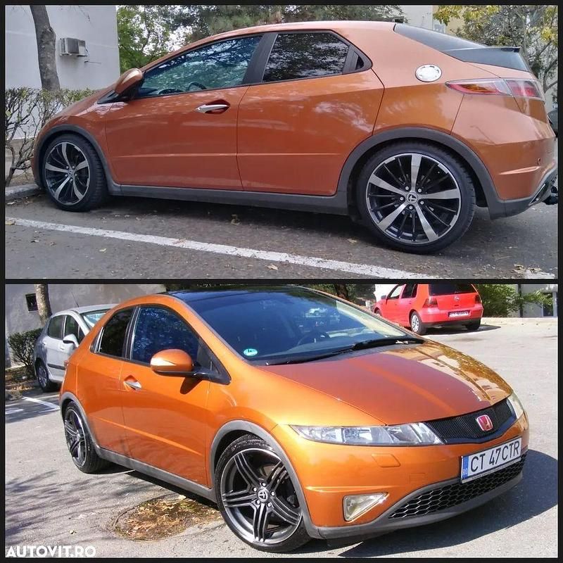 Culoareportocaliu Second-hand 2008 Honda Civic Hatchback | 5.500 EUR (Preț OK) - Imagine 1/4