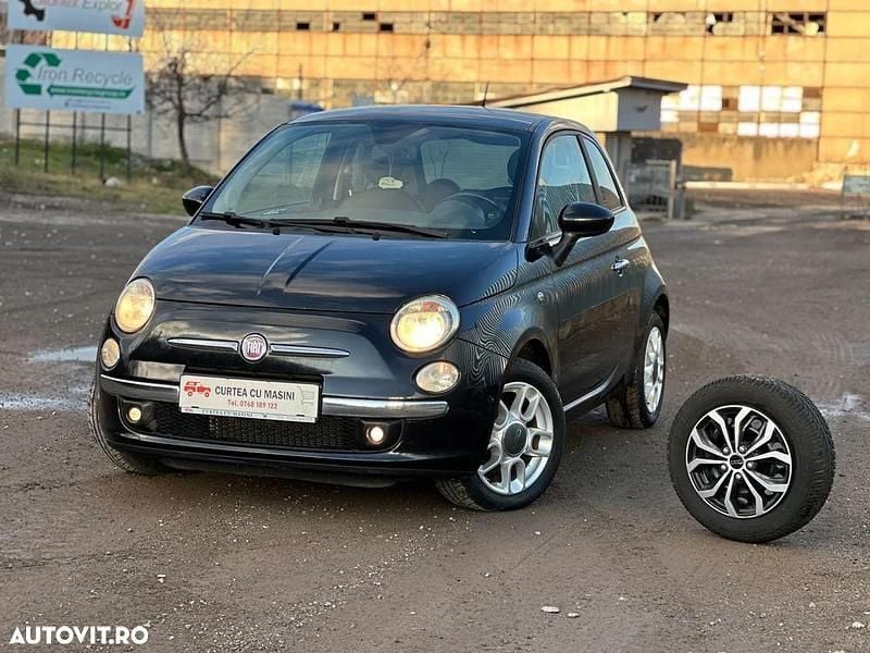 Second-hand Fiat 500 69 CP (50 kW) 2009 Negru Hatchback